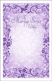 Wedding Program Cover Template 11B - Graphic 2